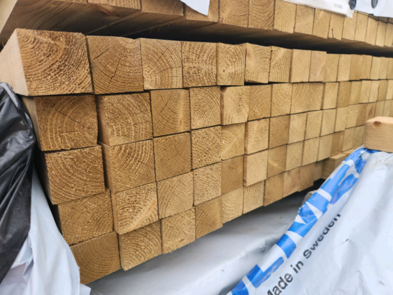 2x2 Planed Tanalised Timber (45mm x 45mm)