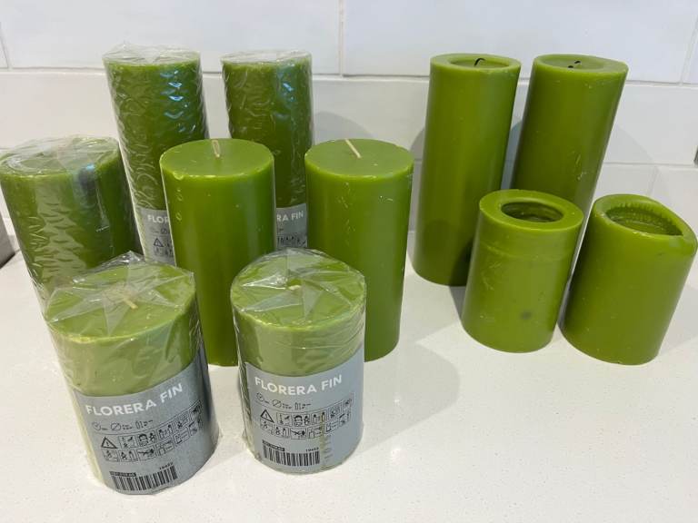 CANDLES - 7 New, 4 Free, Green