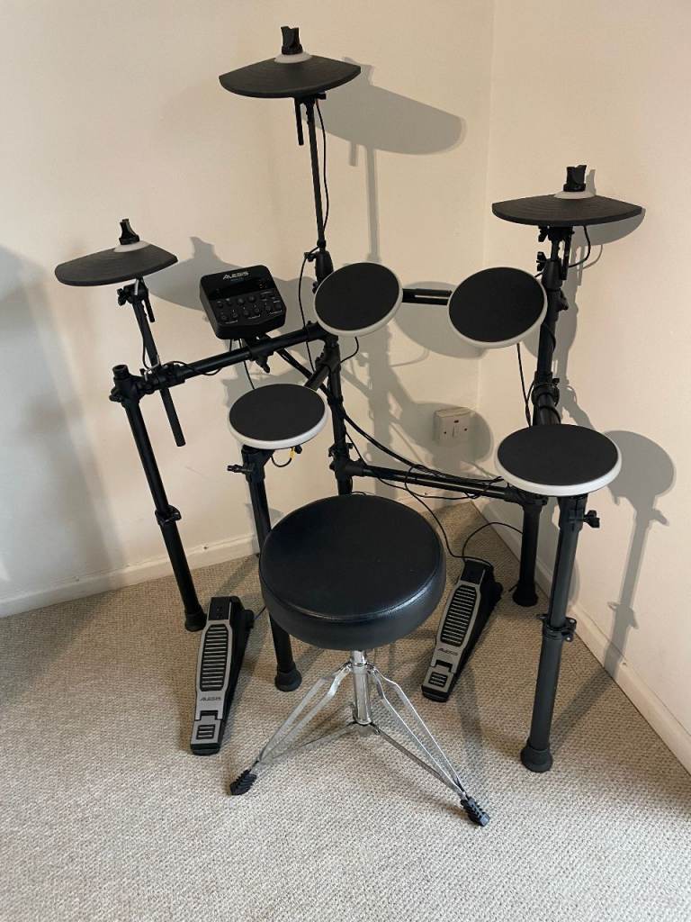 ALESIS DM LITE Electronic Drum Kit - Expanded Custom Extras + Stool