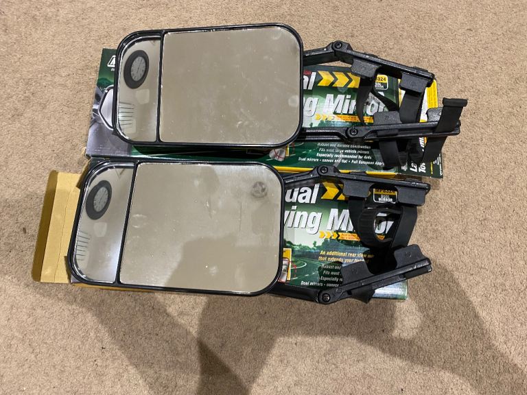 Caravan towing wing mirrors large