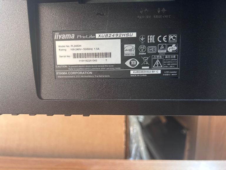 IIYAMA PL2492H 23.8" IPS monitor full HDMI