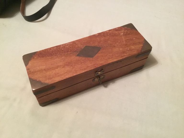 Vintage Brass Telescope with Wooden Box – 