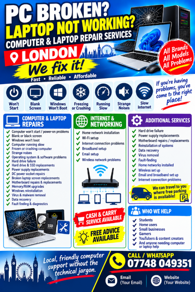 Computer/Laptop  and Electronic Repairs #Service 