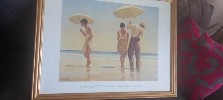 Signed Print Of Mad Dogs By Jack Vettriano For The Portland Gallery