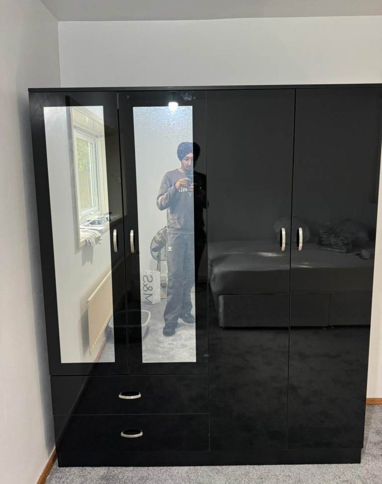 🛑 High Gloss Wardrobe Set – 2 Door, 3 Door & 4 Door Bedroom Storage Sale 🏷️