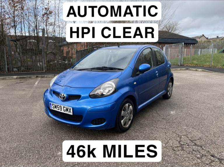 2009 Toyota Aygo Blue 1.0 Petrol Automatic Hatchback 