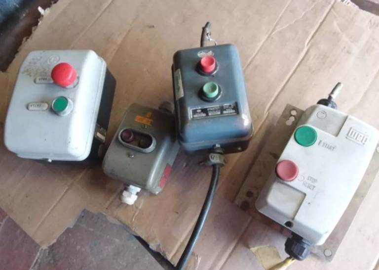 Four electrical starter boxes 