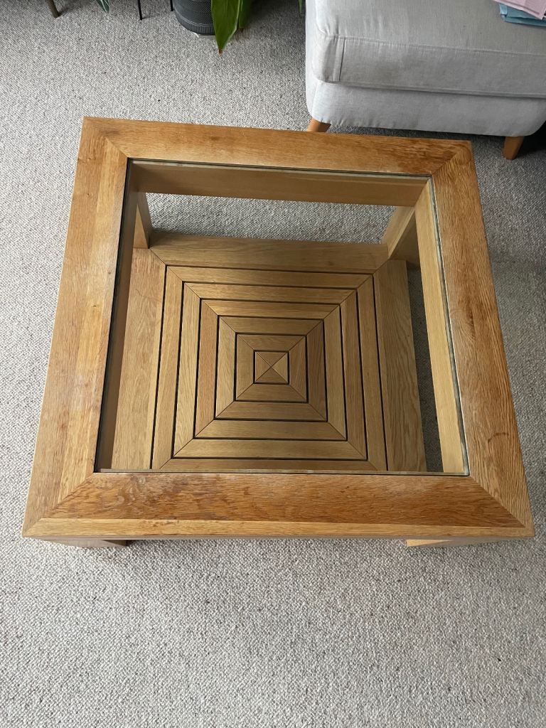 M&S Solid Oak Wood Coffee Table