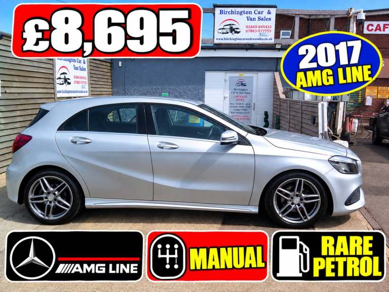 2017 Mercedes-Benz A-Class A180 AMG LINE 1.6CC PETROL  MANUAL FSH VGC 6 MONTHS WARRANTY RARE PETR...