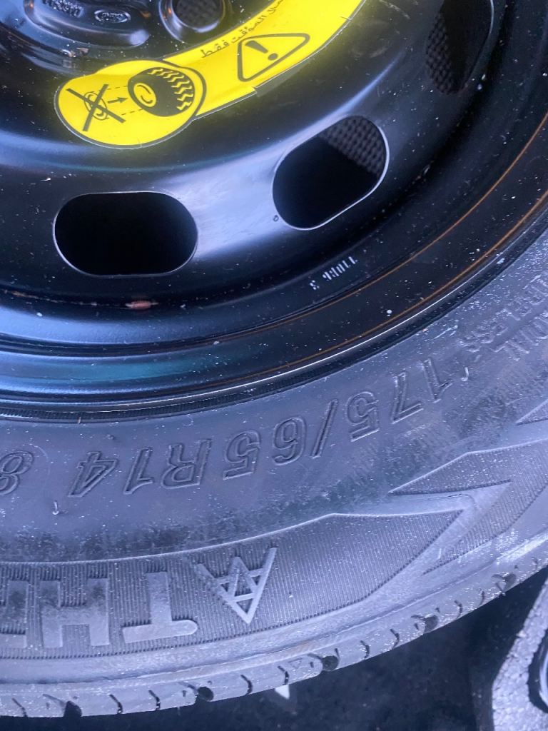 Fiesta Mk 6 full size spare wheel and jack kit