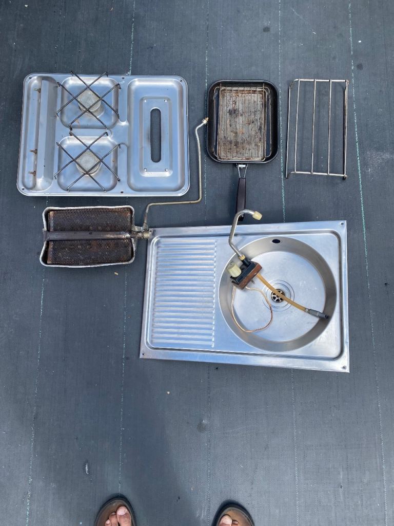 Caravan sink cooker and grill