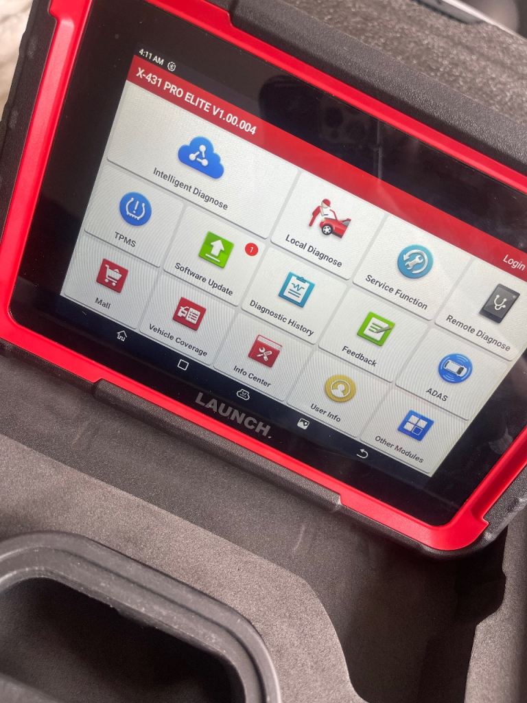 Launch diagnostic machine 