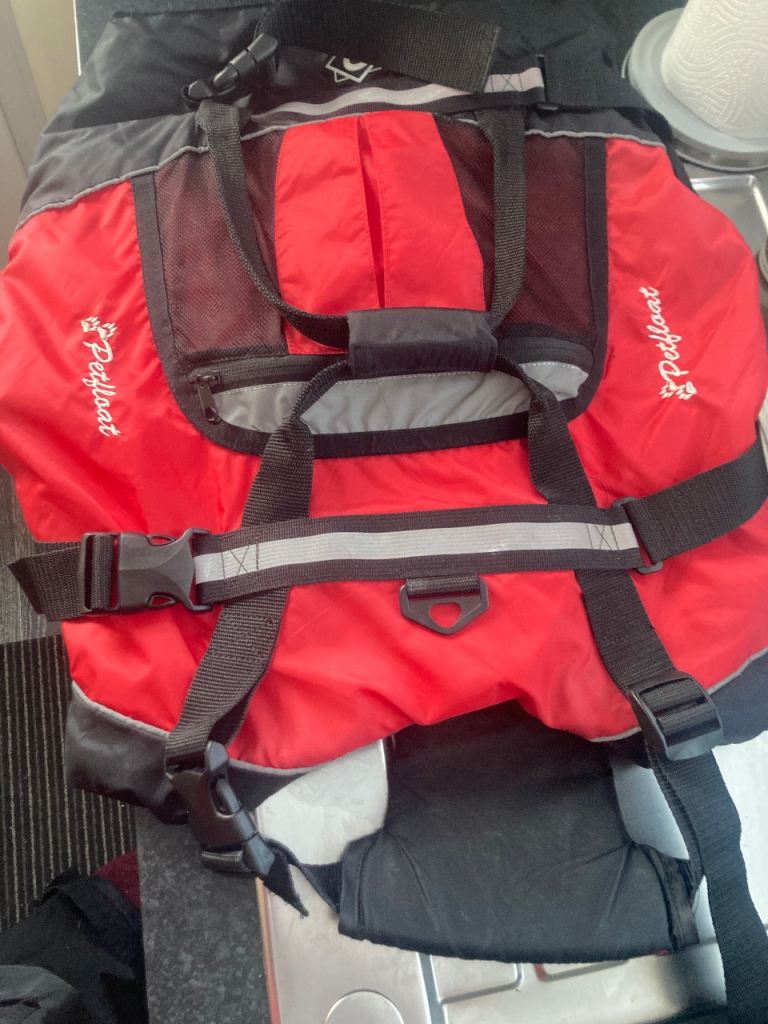 Dog life jacket float
