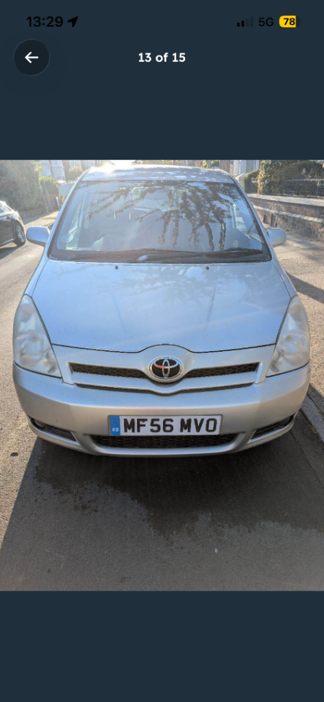 Toyota, COROLLA VERSO, MPV, 2006, Manual, 1794 (cc), 5 doors