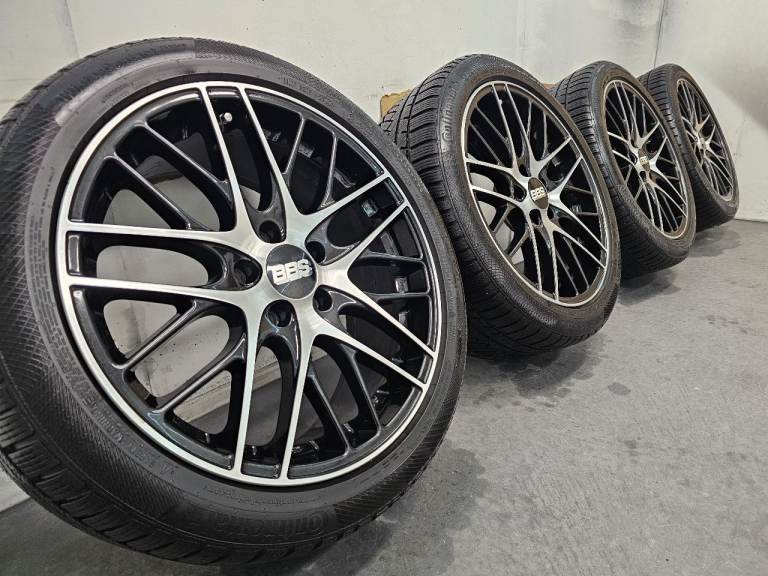 18" 5x120 Genuine BBS BMW Alloy wheels Tyres 1 series 3 series e46 e90 f30