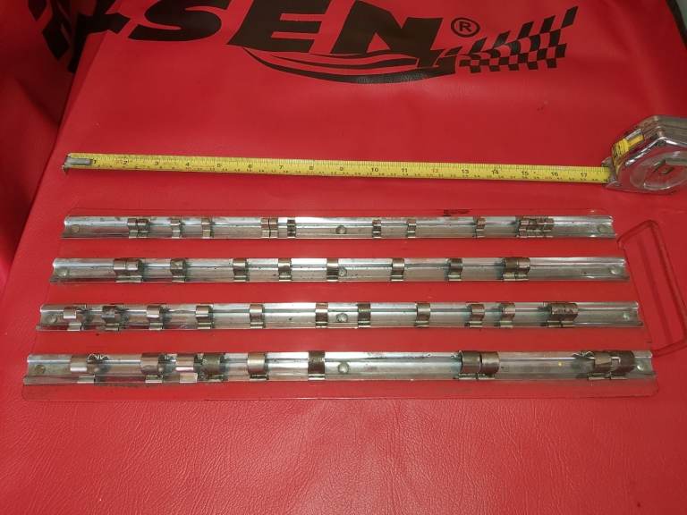 MAC TOOLS SOCKET TRAY part # SH444B Used. Red. 1/4 inch, 3/8 inch and 1/2 inch socket holder