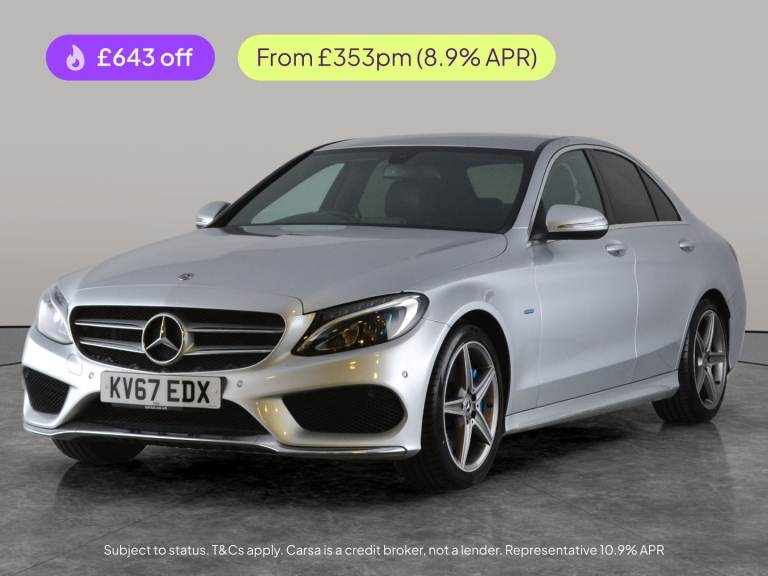 2018 Mercedes-Benz C Class 2.0 C350e 6.4kWh AMG Line Saloon 4dr Petrol Plug-in Hybrid G-Tronic+ E...