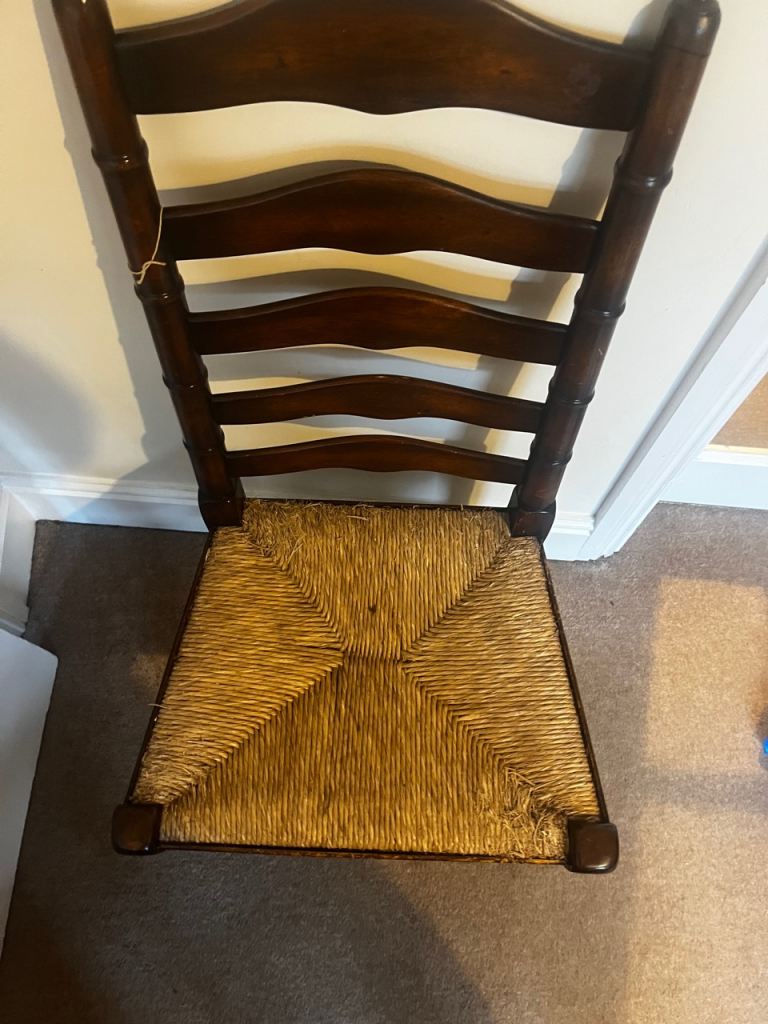 Wooden Dark Brown Dining Chair -FREE