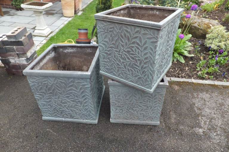 Outdoor Planters x 3