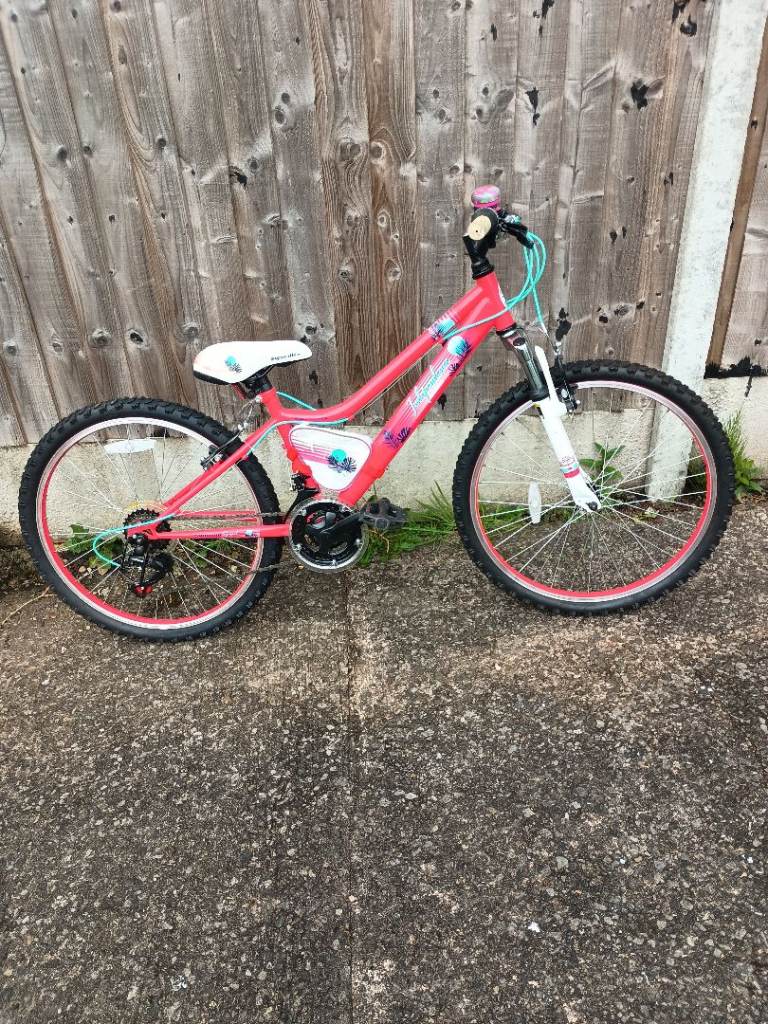 Girls Pink Apollo Mountain Bike - 13in Frame, 24in Wheels, 18-Speed