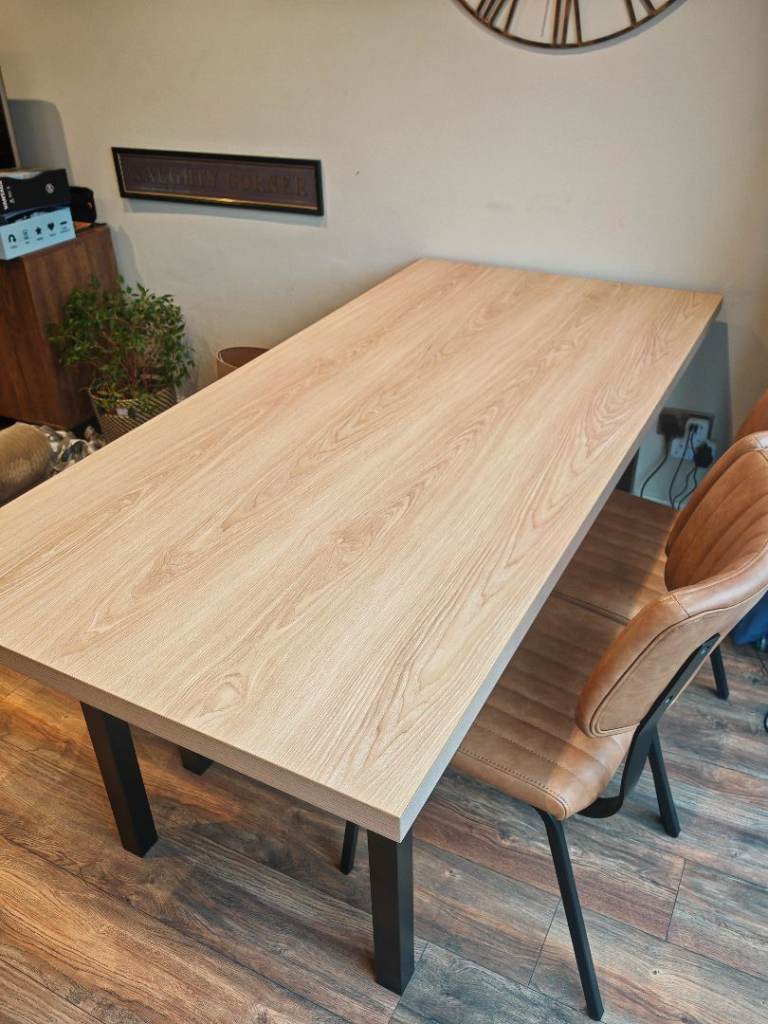 Habitat Zayn Dining Table & 2 Benches - Birch