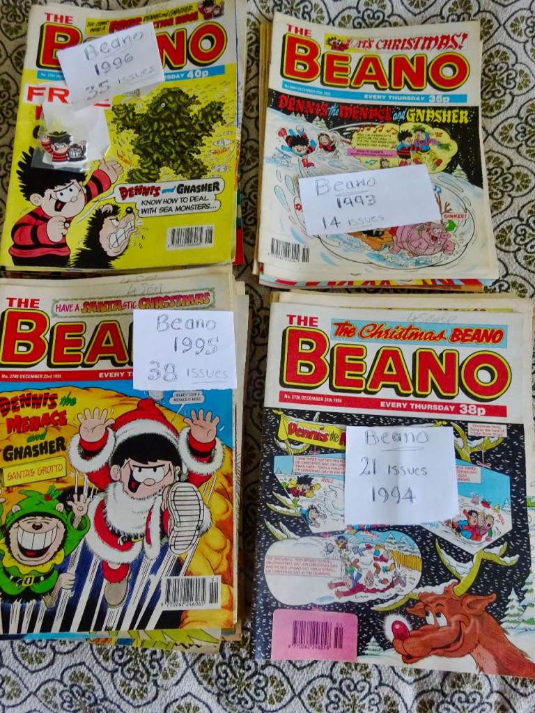 Vintage COMICS  THE BEANO - 108 ISSUES - 1993, 1994, 1995, 1996 - Good Condition
