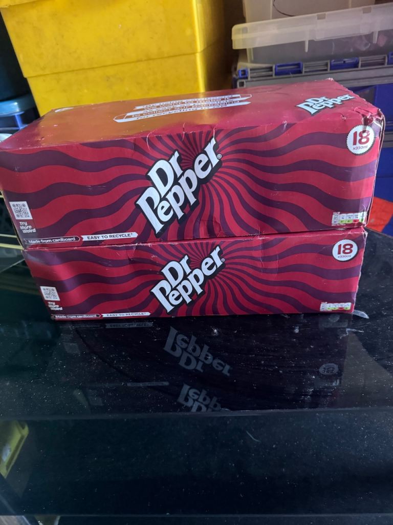 Energy drinks and Dr Pepper’s