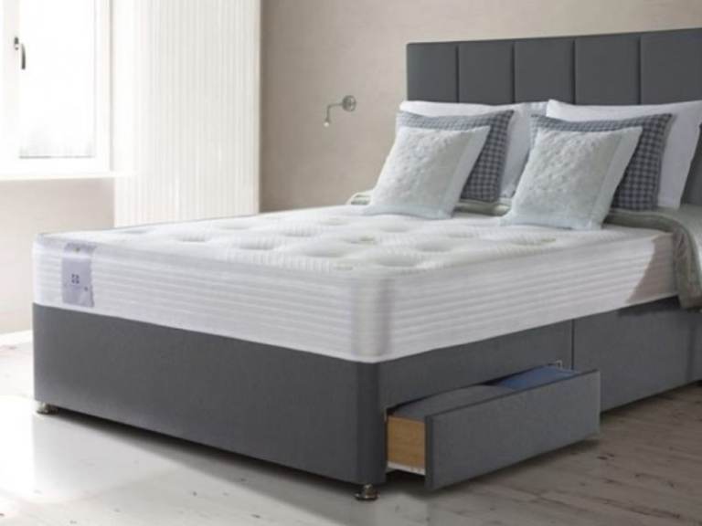 image for Brand new Divan 5ft King size bed base + Premium Headboard & Free home delivery 