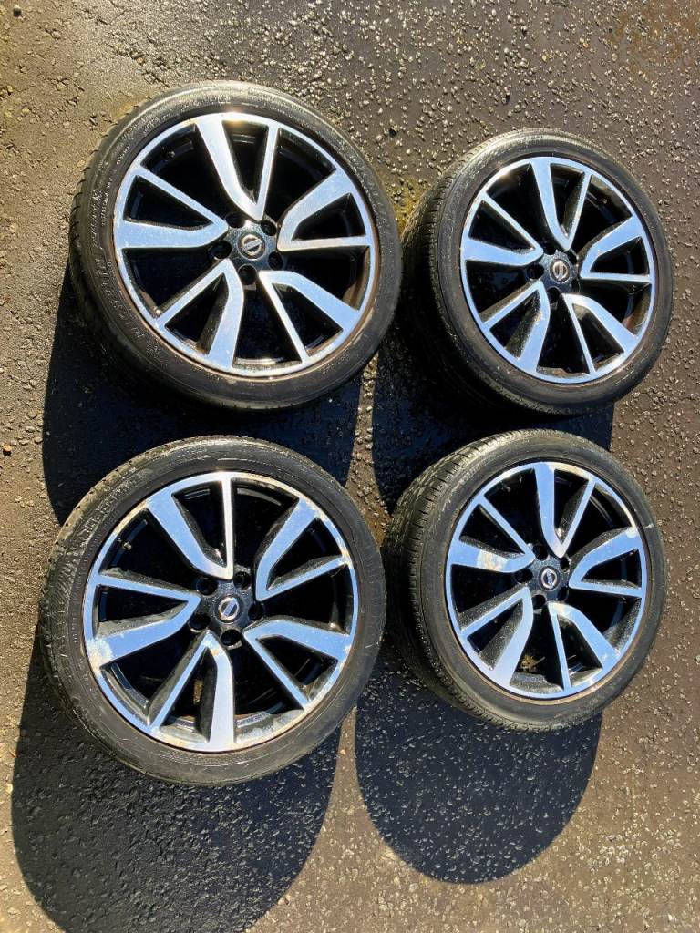 19 inch Nissan Tekna Alloys - Diamond cut for Qashqai / X-Trail, set of 4