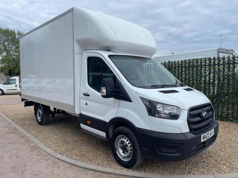 2022 Ford Transit 350 2.0 EcoBlue Leader L4 XLWB LUTON VAN TAIL LIFT - WHITE Luton Tail Lift Dies...