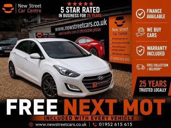 2015 Hyundai i30 1.6 CRDi Blue Drive Premium DCT Euro 6 (s/s) 5dr HATCHBACK Diesel Automatic