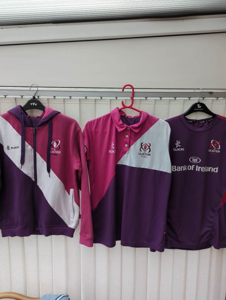 Womens Ulster Rugby Tops / Hoodie/ Body Warmer