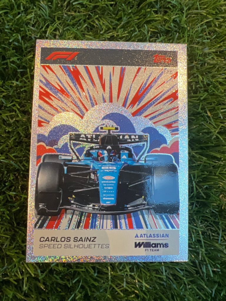 Carlos Sainz Speed Silhouettes F1 Card - As Good As New