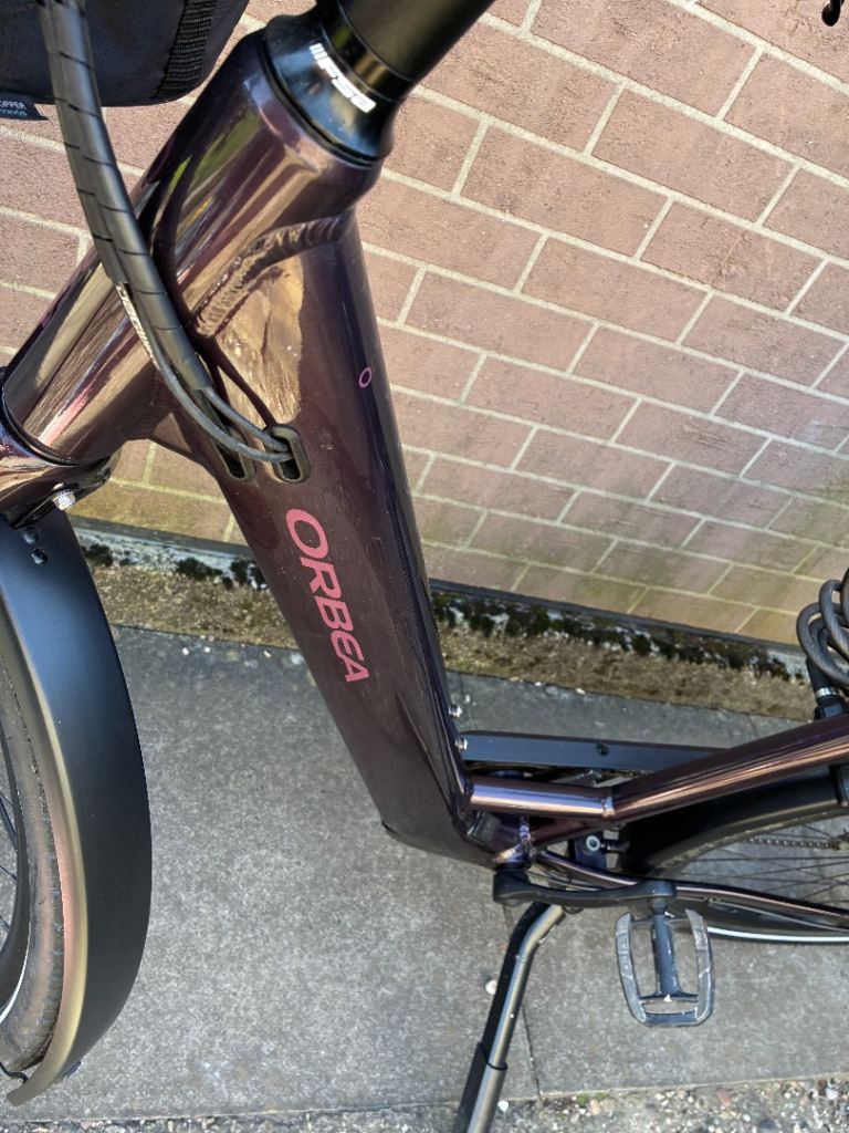 Orbea optima ladies electric bike panniers front basket , £1,000.00 for ...
