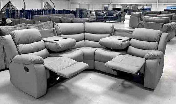 New Roma Leather Corner Recliner Sofa & 3 + 2 Seater Recliner Set | Free Delivery