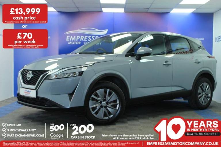 2022 22 NISSAN QASHQAI 1.3 DIG-T MHEV VISIA SUV 5DR PETROL HYBRID MANUAL EURO 6