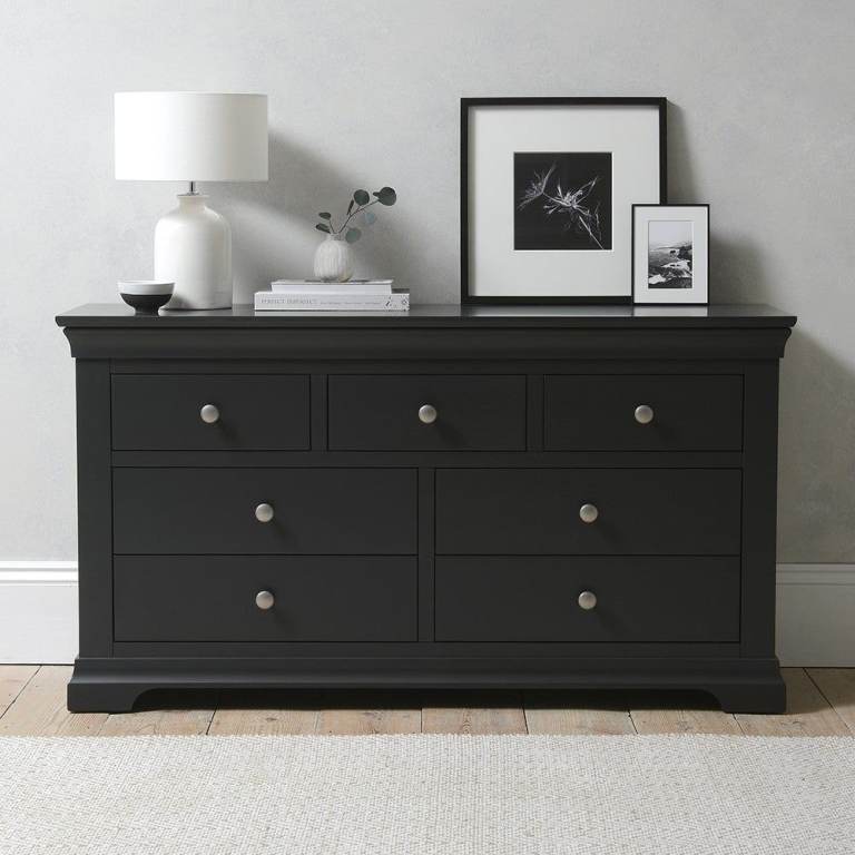 Cotswold Larg Black Chest of Drawers