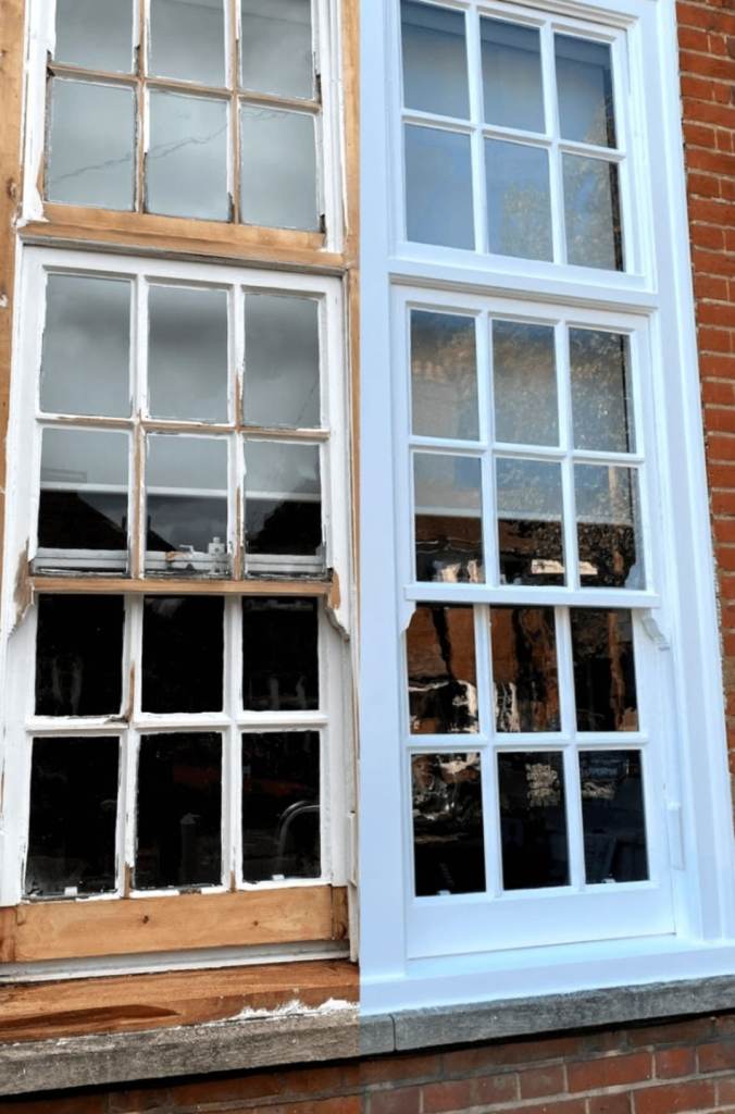 Smart painting and decorating renovation wooden windows restoration interior and exterior 
