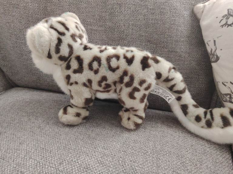 Cute Snow Leopard Plush Toy - Good Condition