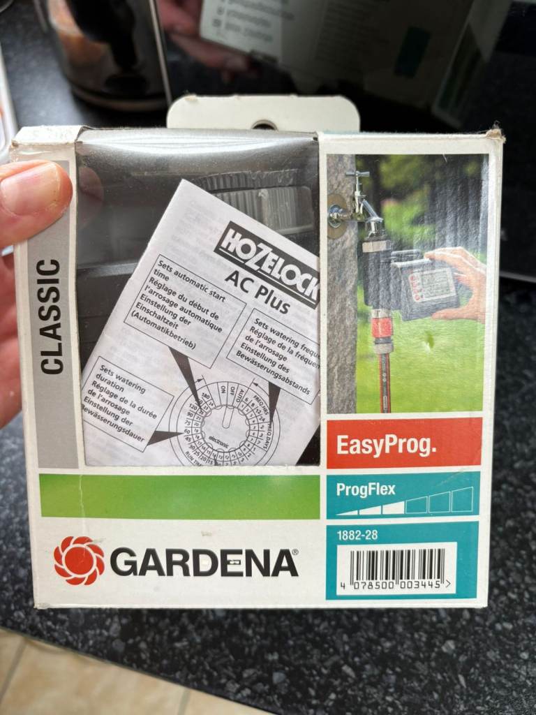 Gardena watering timer.
