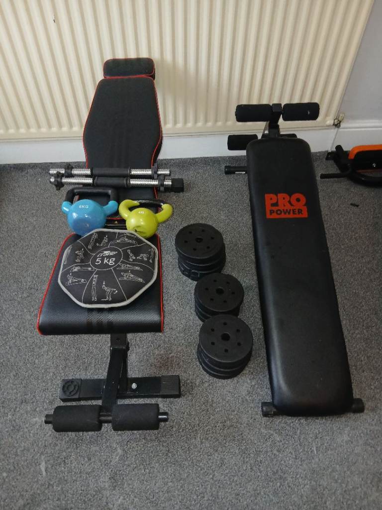 Job lot of gym equipment