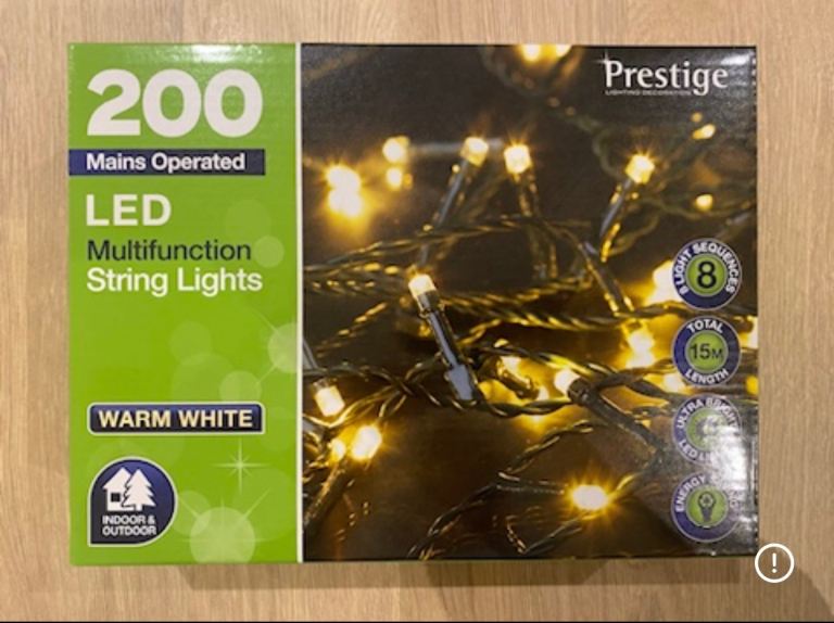 LED fairy lights 200 warm white