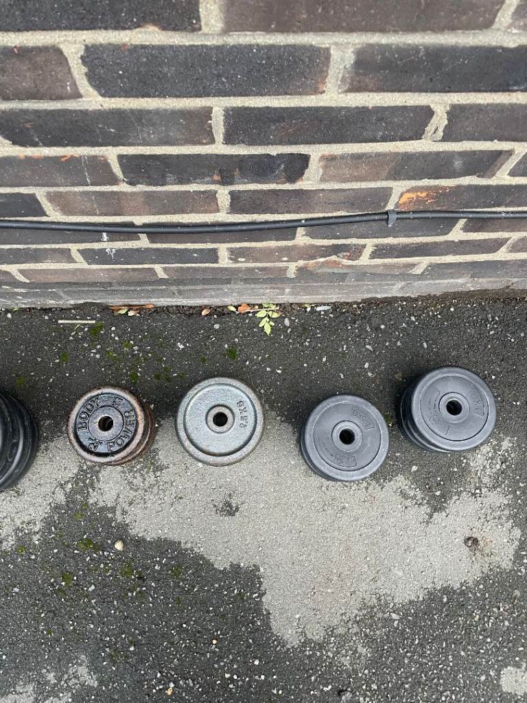 Gym Equipment - Bench, Bars, Weights