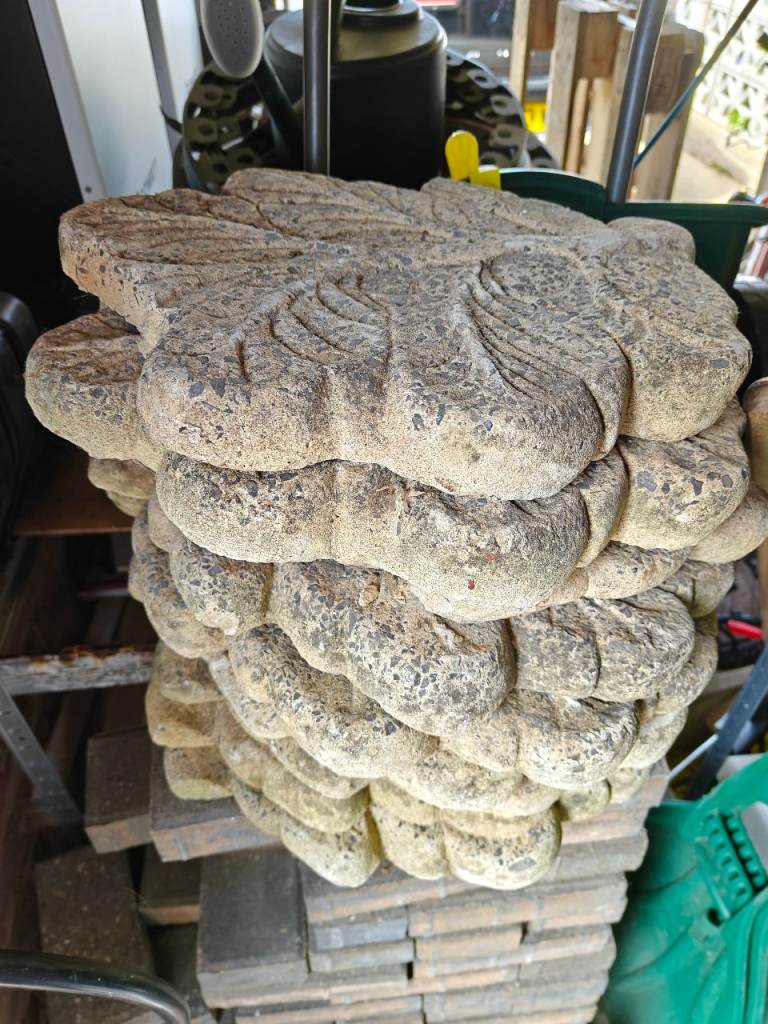 9 leaf tile stepping stones garden decoration concrete tiles