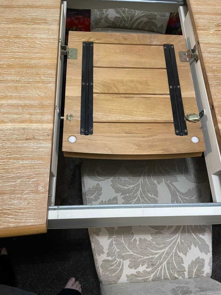 Oak Furniture Land Table with 6 chairs and Sideboard Unit