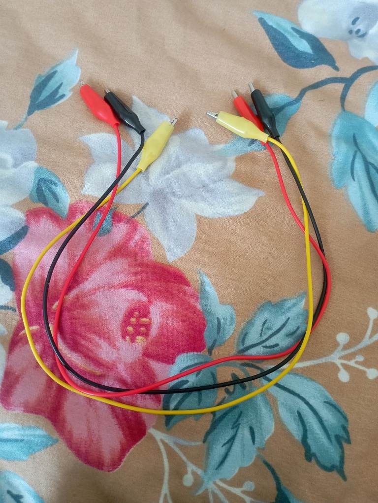 Alligator Clip Jumper Wires - Good Condition, Multicoloured