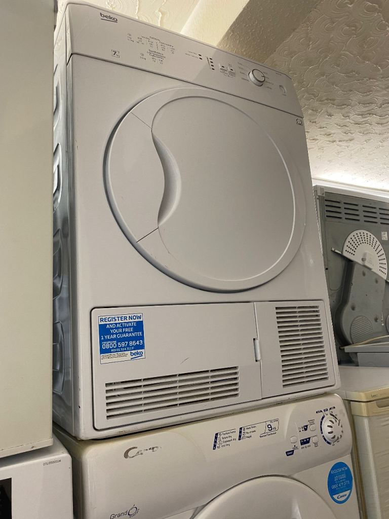 🚚✅WHITE BEKO 7KG CONDENSER TUMBLE DRYER £125 CAN DELIVER
