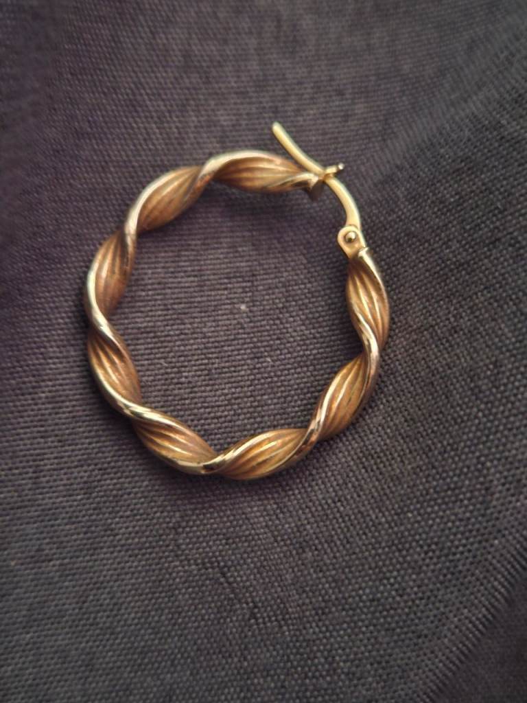 Looking For Odd Gold Hooped earings 