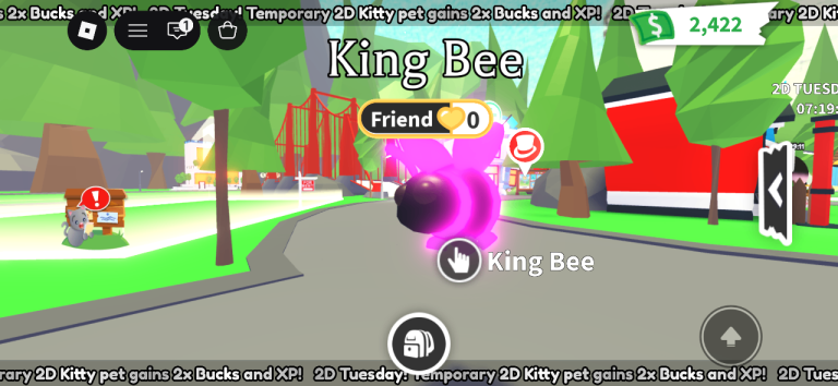 Roblox Adopt Me! King Bee Virtual Pet