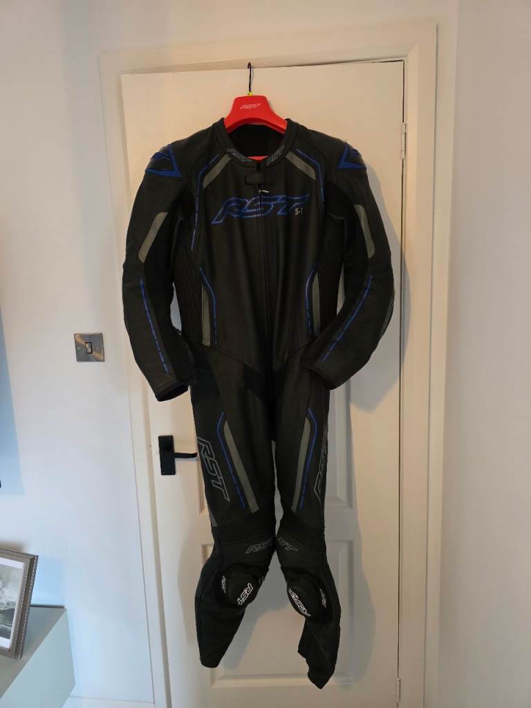 RST S-1 One-Piece Leather Suit & Gloves - Like New